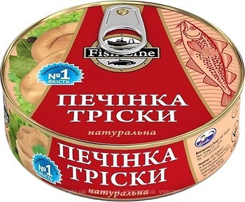 Фото Fish Line печень трески натуральная 230 г