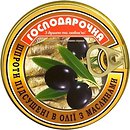 Фото Господарочка шпроты подсушенные в масле с маслинами 150 г