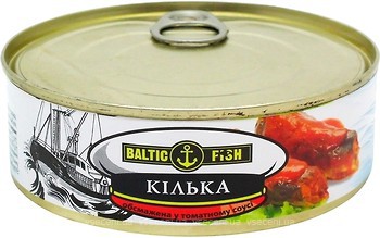 Фото Baltic Fish килька обжаренная в томатном соусе 240 г