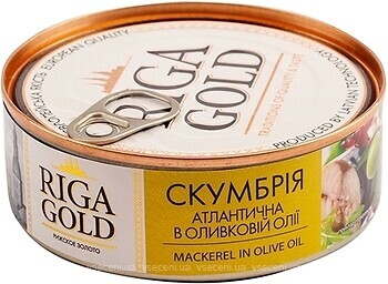 Фото Рижское золото скумбрия атлантическая в оливковом масле 240 г