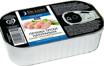 Фото DeLuxe Foods & Goods Selected печень трески натуральная 121 г