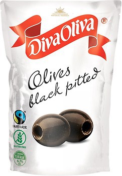 Фото Diva Oliva маслины черные без косточек 200 мл