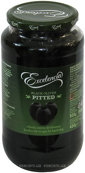 Фото Excelencia маслины черные без косточки 950 мл