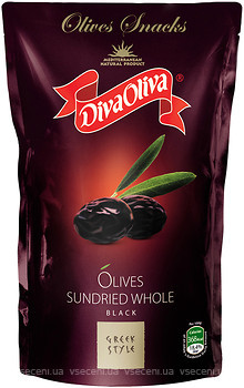 Фото Diva Oliva маслины черные вяленые с косточкой 100 г