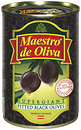 Фото Maestro de Oliva маслины черные Супергигант без косточки 425 г