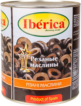 Фото Iberica маслины черные резаные 3 кг