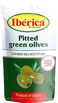 Фото Iberica оливки зеленые без косточки 170 г