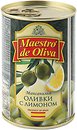 Фото Maestro de Oliva оливки зеленые с лимоном 300 г