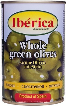 Фото Iberica оливки зеленые без косточки 300 г