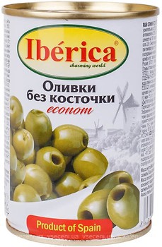 Фото Iberica оливки зеленые без косточки econom 280 г