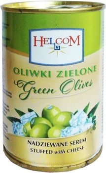 Фото Helcom оливки зеленые фаршированные сыром 280 г