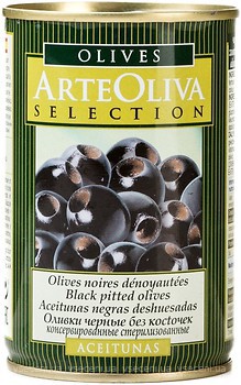 Фото Arte Oliva маслины черные без косточки 300 г