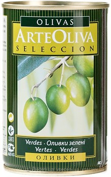 Фото Arte Oliva оливки зеленые с косточкой 300 г