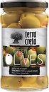 Фото Terra Creta оливки зеленые фаршированные перцем 315 мл