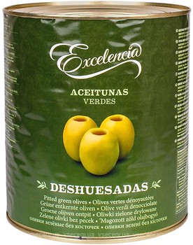 Фото Excelencia оливки зеленые без косточки 3.1 л