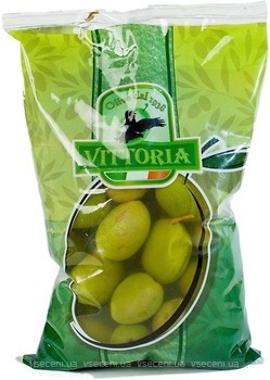 Фото Vittoria Olive оливки зеленые с косточкой Verdi Dolci Giganti 250 г