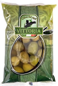 Фото Vittoria Olive оливки зеленые с косточкой Verdi Dolci Giganti 850 г