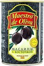 Фото Maestro de Oliva маслины черные с косточкой 432 г