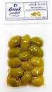 Фото Greek Product оливки зеленые с косточкой с перцем буково 100 г