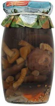 Фото Хуторок грибы микс опята, грузди, маслята маринованные 350 г