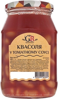 Фото Grand Ragu фасоль в томатном соусе 460 г