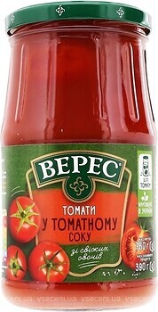 Фото Верес томаты в томатном соке 780 г