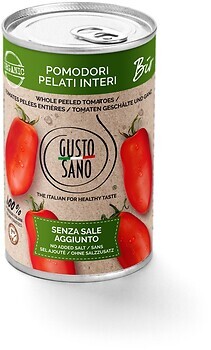 Фото Gusto Sano томаты очищенные 400 г