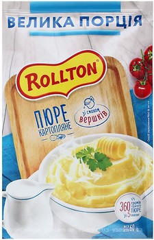 Фото Rollton пюре картофельное со вкусом сливок 60 г