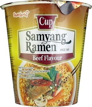 Фото Samyang лапша Ramen со вкусом говядины 65 г