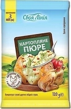 Фото Своя Лінія пюре картофельное со вкусом курицы 120 г