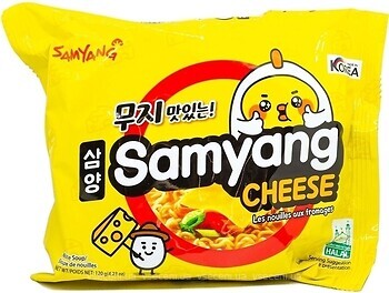 Фото Samyang лапша Ramen со вкусом сыра острая 120 г
