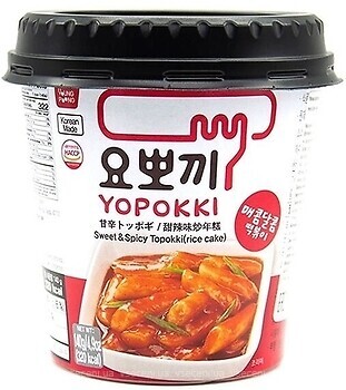 Фото Yopokki Topokki Sweet&Spicy остро-сладкая 140 г стакан
