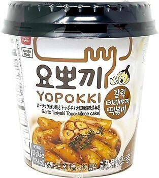 Фото Yopokki Topokki Garlic Teriyaki Терияки с чесноком 120 г стакан