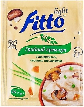 Фото Fitto Light крем-суп грибной с шампиньонами, овощами и зеленью 40 г