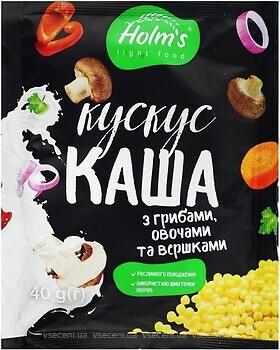 Фото Holm's light food кус-кус с грибами овощами и сливками 40 г