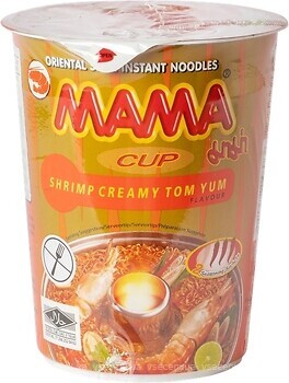 Фото Mama лапша Том Ям со вкусом креветки 70 г