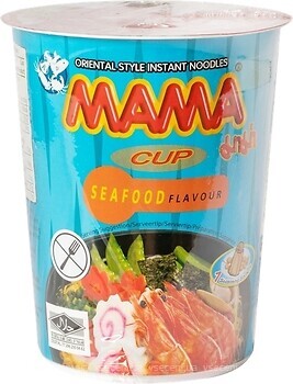 Фото Mama лапша Seafood Flavour со вкусом морепродуктов 70 г