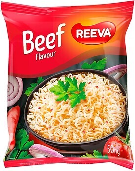 Фото Reeva вермишель со вкусом говядины 50 г