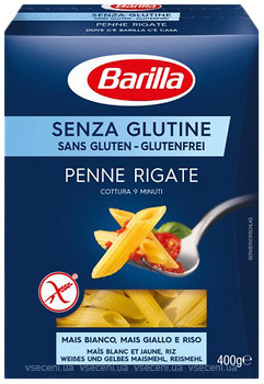 Фото Barilla Senza Glutine Penne Rigate 400 г