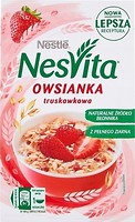 Фото Nestle Nesvita каша овсяная с молоком и кусочками клубники 45 г