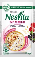 Фото Nestle Nesvita каша овсяная с кусочками черной смородины, малины и витаминами B и C 35 г