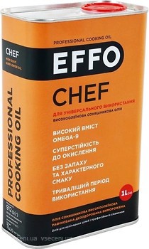 Фото EFFO подсолнечное Chef 1 л