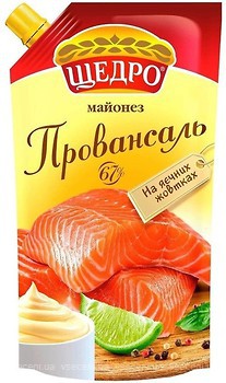 Фото Щедро майонез Провансаль 67% 350 г