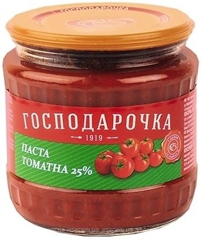 Фото Господарочка томатна паста 25% 450 г