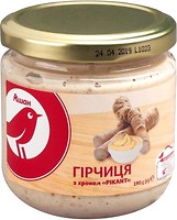 Фото Ашан гірчиця з хроном Pikant 190 г