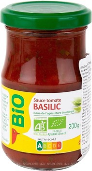 Фото Ашан соус томатний Bio Basilic 200 г