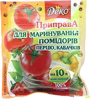 Фото ДЕКО приправа для маринування помідорів, перцю, кабачків 30 г