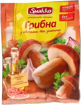 Фото Smakko приправа грибна з овочами та зеленню 80 г