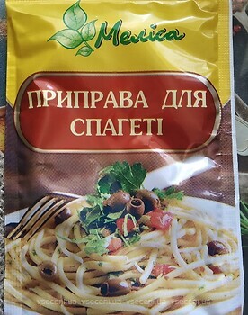 Фото Меліса приправа для спагеті 30 г