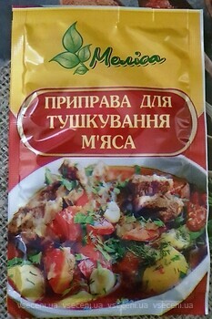 Фото Меліса приправа для тушкування м'яса 30 г